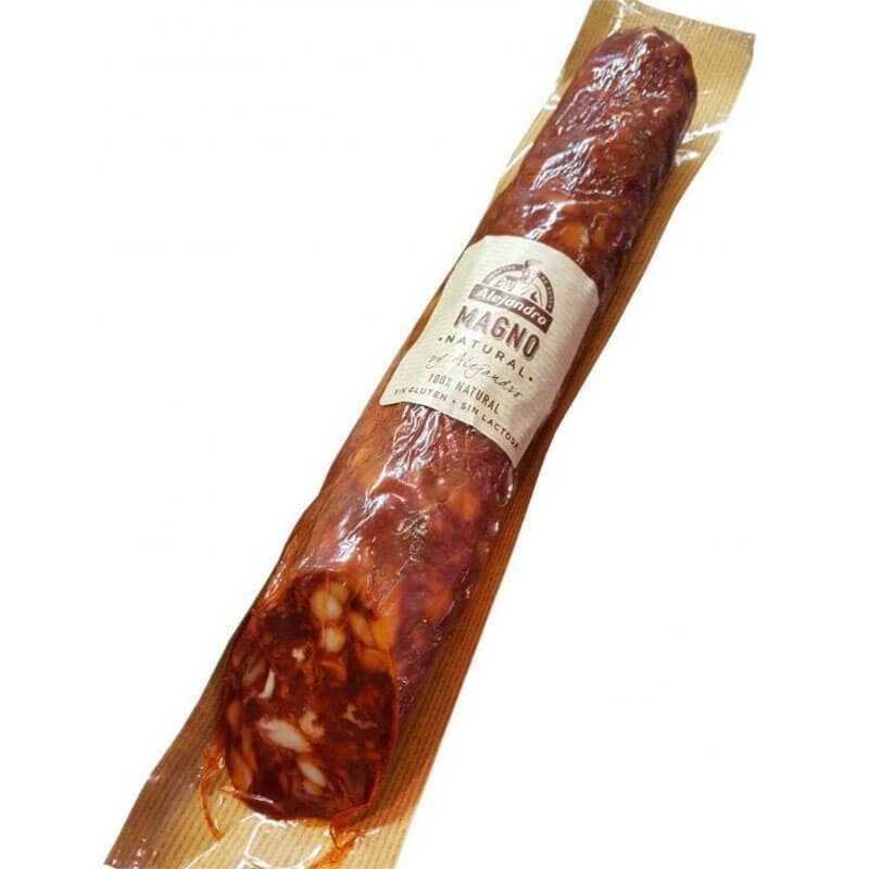 CHORIZO MAGNO NATURAL "ALEJANDRO" LA RIOJA (Dulce piezas 700 gramos aprox.)