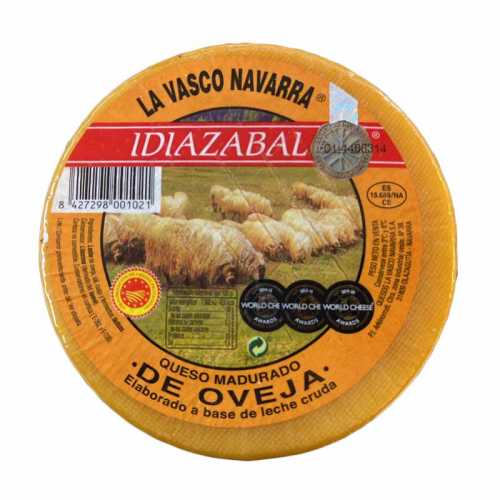 Queso Madurado Idiazábal Puro de Oveja Leche Cruda Mini 1,2kg. Aprox.
