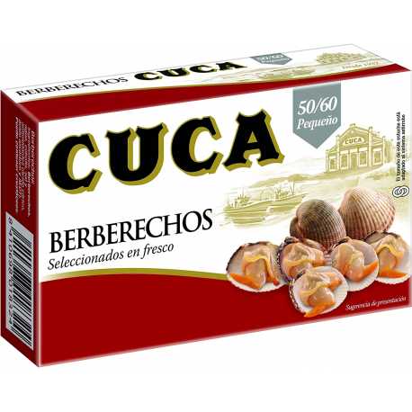 BERBERECHOS CUCA 50/60 - lata - peso neto: 115g - escurrido 63g - capacidad 120ml