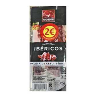 PALETA IBERICA "NAVIDUL" sobre de 40 grs. 2 €
