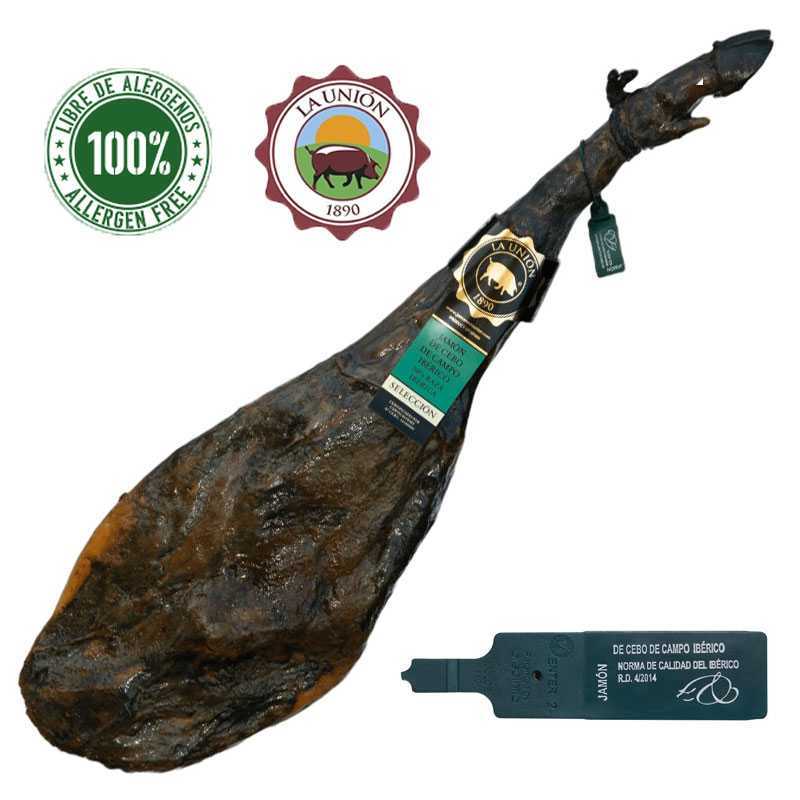 Jamón De Cebo De Campo Ibérico 50% Raza Ibérica La Unión 1890 Jabugo Calidad *****
