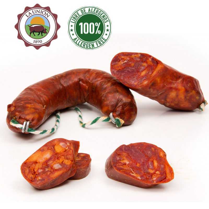 CHORIZO IBÉRICO SARTA MINI T. JABUGUITO "LA UNION 1890" - Pieza de 350 gramos aproximado