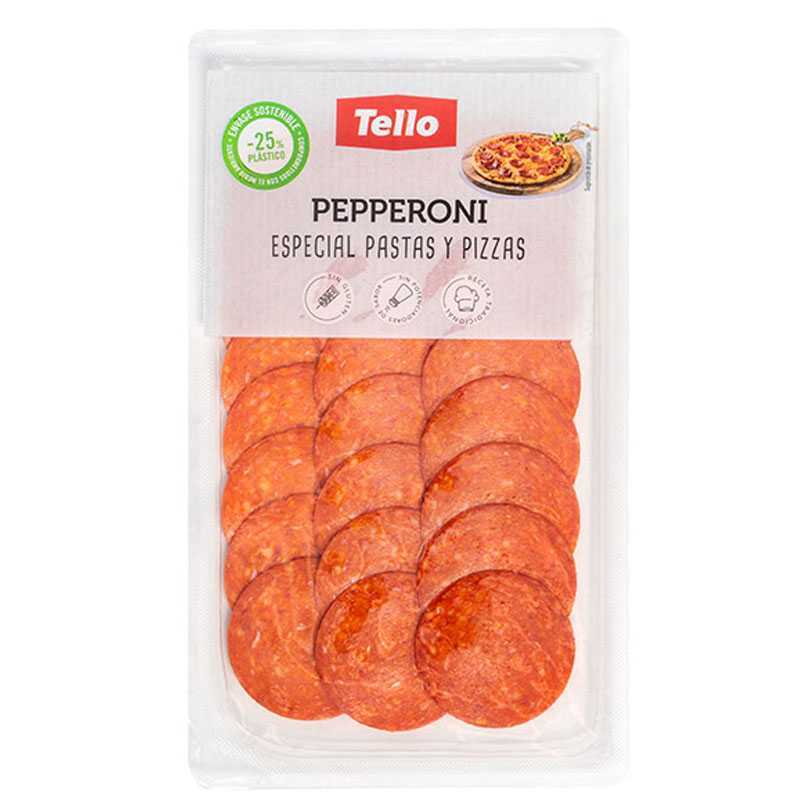 PEPPERONI LONCHEADO "TELLO" SOBRE 75 GRAMOS