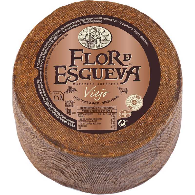 Queso Flor de Esgueva Viejo Puro de Oveja MINI pieza entera de 1Kg.