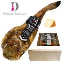 Lote Ibérico Premium DESEO con Paleta Ibérica Etiqueta Negra Deseo Ibérico, Embutidos y Queso