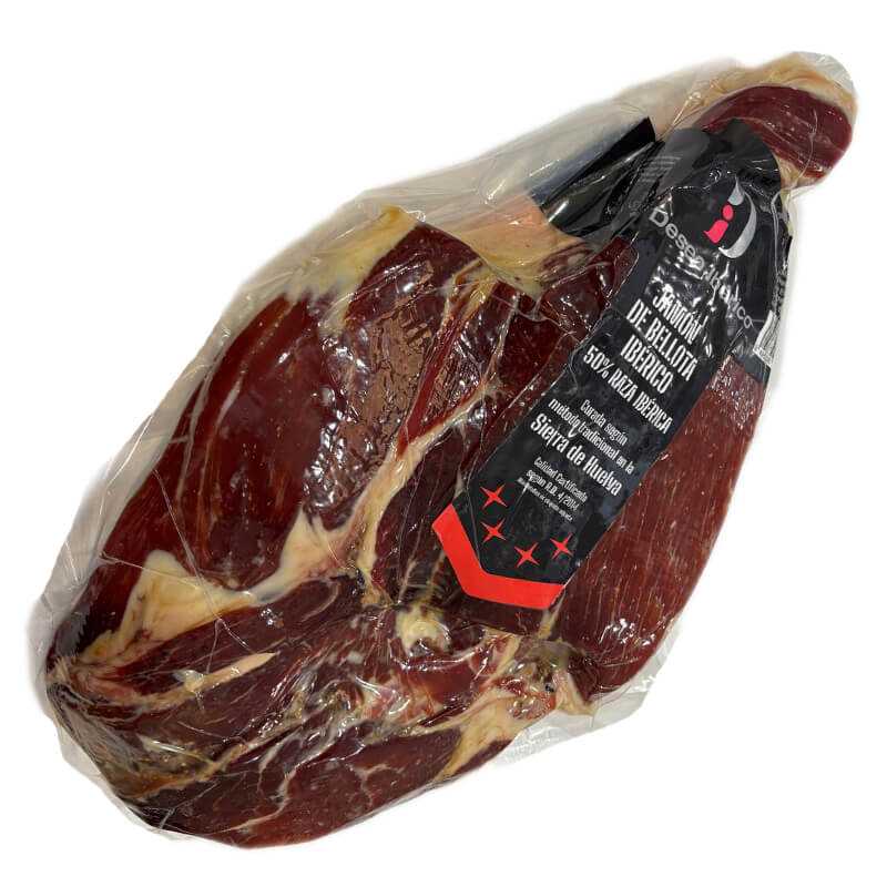 Jamón De Bellota Ibérico 50% Raza Ibérica Deseo Ibérico Certificado Deshuesado O Loncheado 5kg. Aprox. + Regalo Pack De Huesos