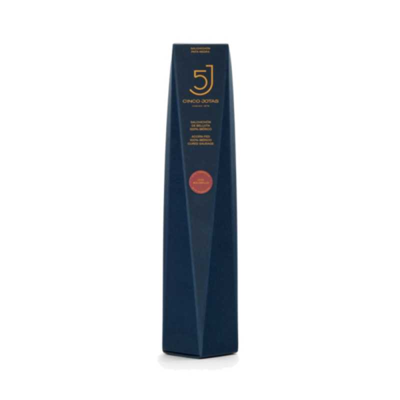 Salchichón 5 Jotas De Bellota 100% Ibérico Pata Negra Media Pieza Canister