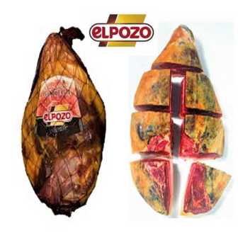 Jamón Bodega Selección "EL POZO" DESHUESADO, 7 trozos envasado al vacio, - peso total: 5 Kilos mínimo